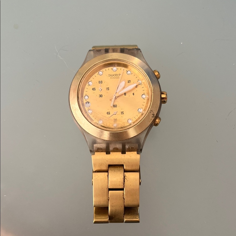 Swatch Gold-Tone Smartwatch